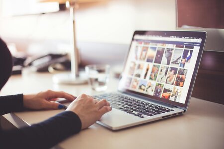 Sélection d'images sur un ordinateur